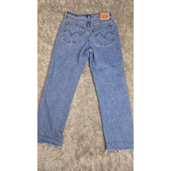 Levi's Denim - Levi's Wedge Straight High Rise Women's Denim Jeans Blue Button Fly Size 30x28